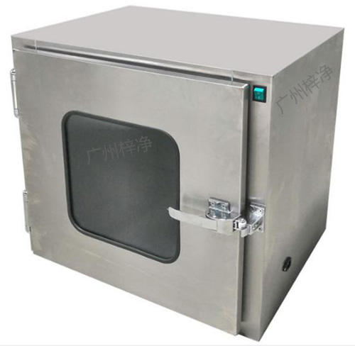 不锈钢机械互锁传递窗配优质门把手 机械互锁传递窗