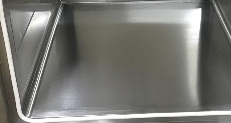 不锈钢机械互锁传递窗配工作区采用内圆弧设计 机械互锁传递窗