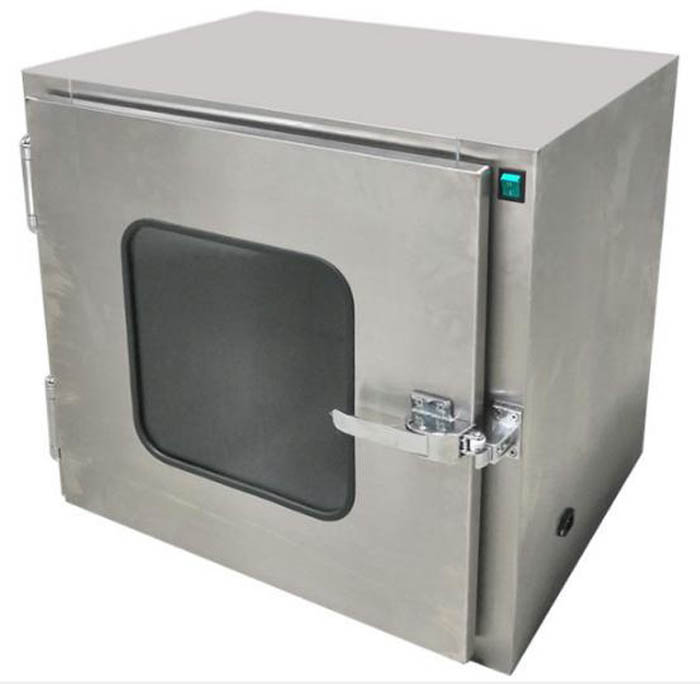 传递窗箱体表面采用冷板喷塑或者全不锈板两种