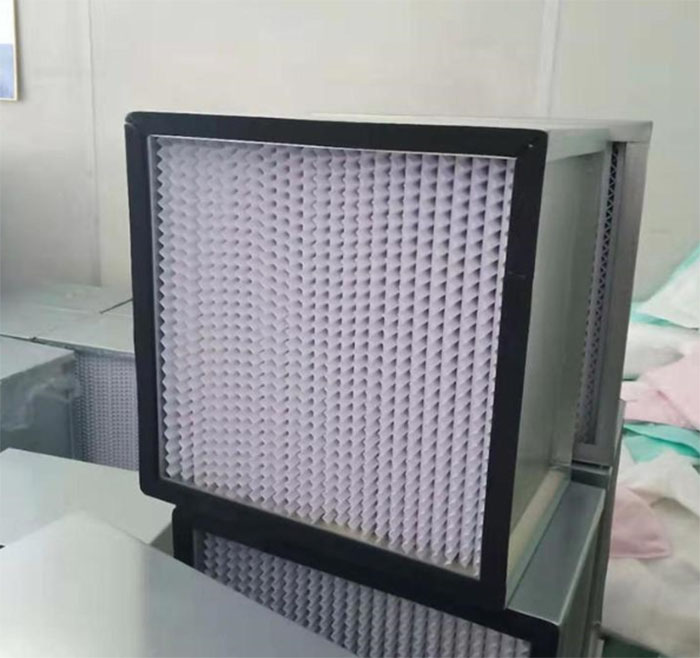 药厂、电子厂、医院更换周期一般为1-2年,要根据具体场所情况而定 纸隔板高效过滤器-有隔板高效过滤器